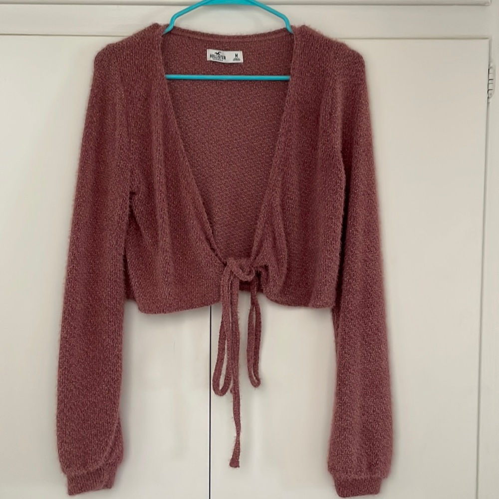 Hollister Tie Wrap Fuzzy top